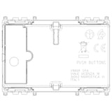 Vimar By-me Plus 6-Button Home Automation Control, 3-Module, RGB LED