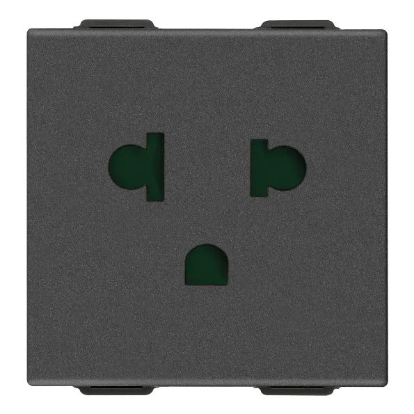 Vimar Neve Up 2P+E 16A USA+EU SICURY Outlet, 250V, Flush Mount