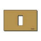 Vimar 8000 1-Module Cover Plate, for 3-Module Flush Mounting Boxes, Snap-Fix