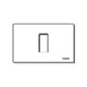 Vimar 8000 1-Module Cover Plate, for 3-Module Flush Mounting Boxes, Snap-Fix