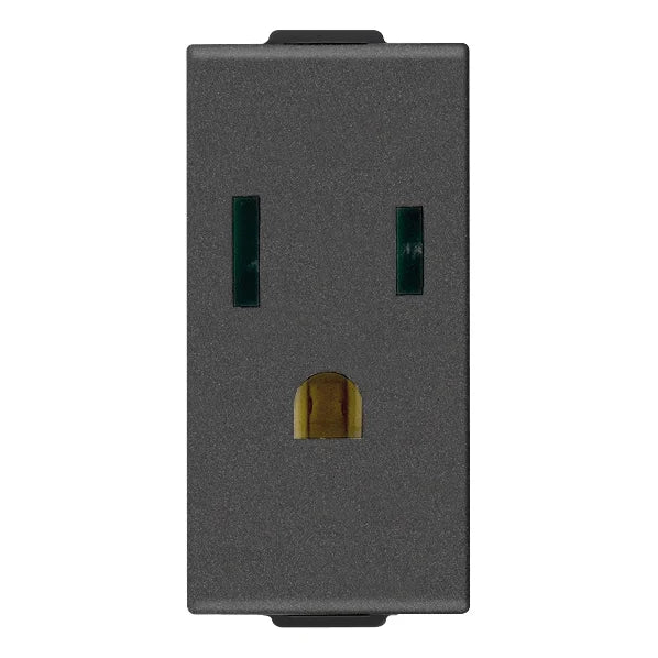Vimar Neve Up 2P+E 15A USA+SASO Socket Outlet, 127V, Flush Mount