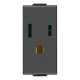 Vimar Neve Up 2P+E 15A USA+SASO Socket Outlet, 127V, Flush Mount