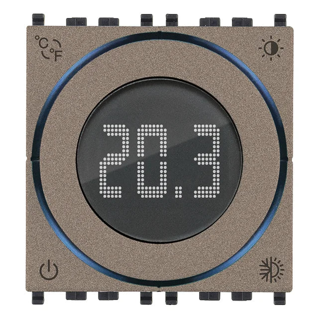 Vimar Dial Thermostat, For Eikon, Arké, Plana, 100-240V, 2 Modules