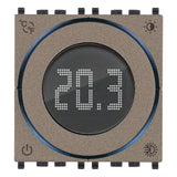 Vimar Dial Thermostat, For Eikon, Arké, Plana, 100-240V, 2 Modules