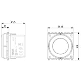 Vimar Dial Thermostat, For Eikon, Arké, Plana, 100-240V, 2 Modules