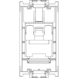 Vimar 8000 Series RJ45 Netsafe Outlet, T568A/B Universal Wiring