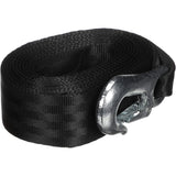 Attwood Marine Trailer Winch Strap, 2 in x 20 ft, 2,000 lb Capacity, Sewn-Loop End, Forged Steel Snap Hook