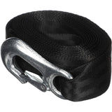 Attwood Marine Trailer Winch Strap, 2 in x 20 ft, 2,000 lb Capacity, Sewn-Loop End, Forged Steel Snap Hook