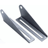 Attwood Marine Trailer Roller Offset Panel Brackets, 8 in, Zinc-Plated Steel, 2pk