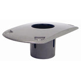 Attwood Marine 238 Series Socket Base, 9 in, Cut Both Sides, Aluminum, 3 in Mounting Hole