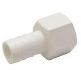 Attwood Marine Thread-to-Barb Connector, For 500-800 GPH Pumps, 3/4 in ID Hose, 3/4-14 NPSM