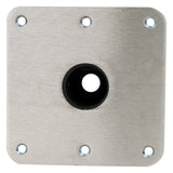 Attwood Marine Snap-Lock 1.77 Seat Base, 7 x 7 in, Stainless Steel