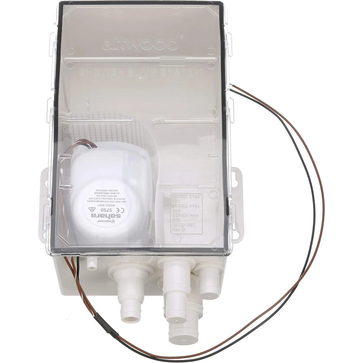 Attwood Marine Shower Sump System, Multi-Port, 750 GPH, 12V, Packard Connector