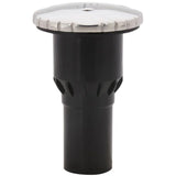 Attwood Marine Plastic Waste Deck Fill, For 38mm Hose, Scalloped Stainless Steel Cap