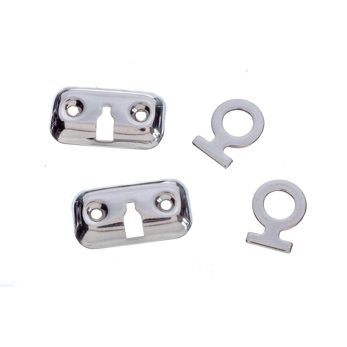 Attwood Marine Mooring Fender Lock Kit, Stainless Steel, Flush-Mount, For 1/2 in Fender Lines, 2pk