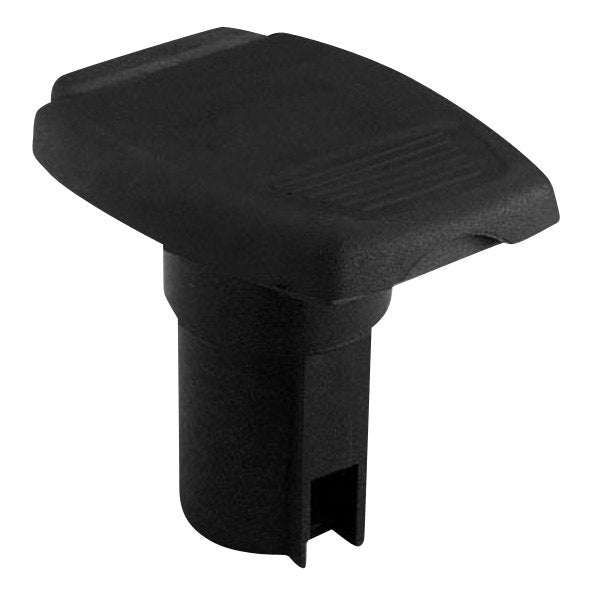 Attwood Marine Oval Navigation Light Base, For Angled Pole Lights, 2-Pin, 7.5 Degree Angle, Black Housing