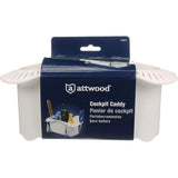 Attwood Marine Cockpit Caddy, Suction or Screw Mount, 22-Lure Storage, White Plastic