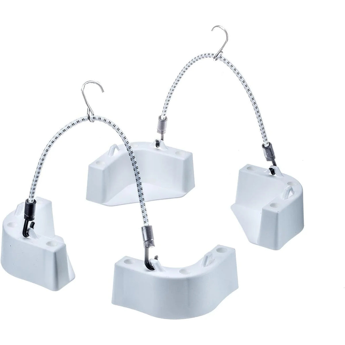 Attwood Marine Cooler Mounting Kit, 4 Corner Brackets, 2 Elastic Cords