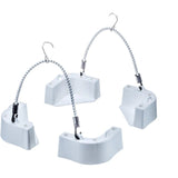 Attwood Marine Cooler Mounting Kit, 4 Corner Brackets, 2 Elastic Cords