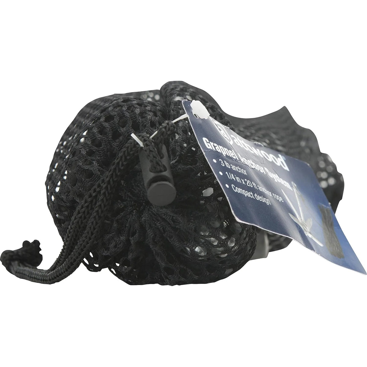Attwood Marine Kayak Grapnel Anchor Kit, For PWCs, Canoes & Float Tubes, 3 lb Anchor, 20 ft MFP Anchor Rope, Mesh Bag