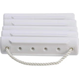 Attwood Marine Rope Ladder, 5-Step, 11-3/4 in Blow-Molded Steps, Cleat or Railing Mount, Fold-Flat