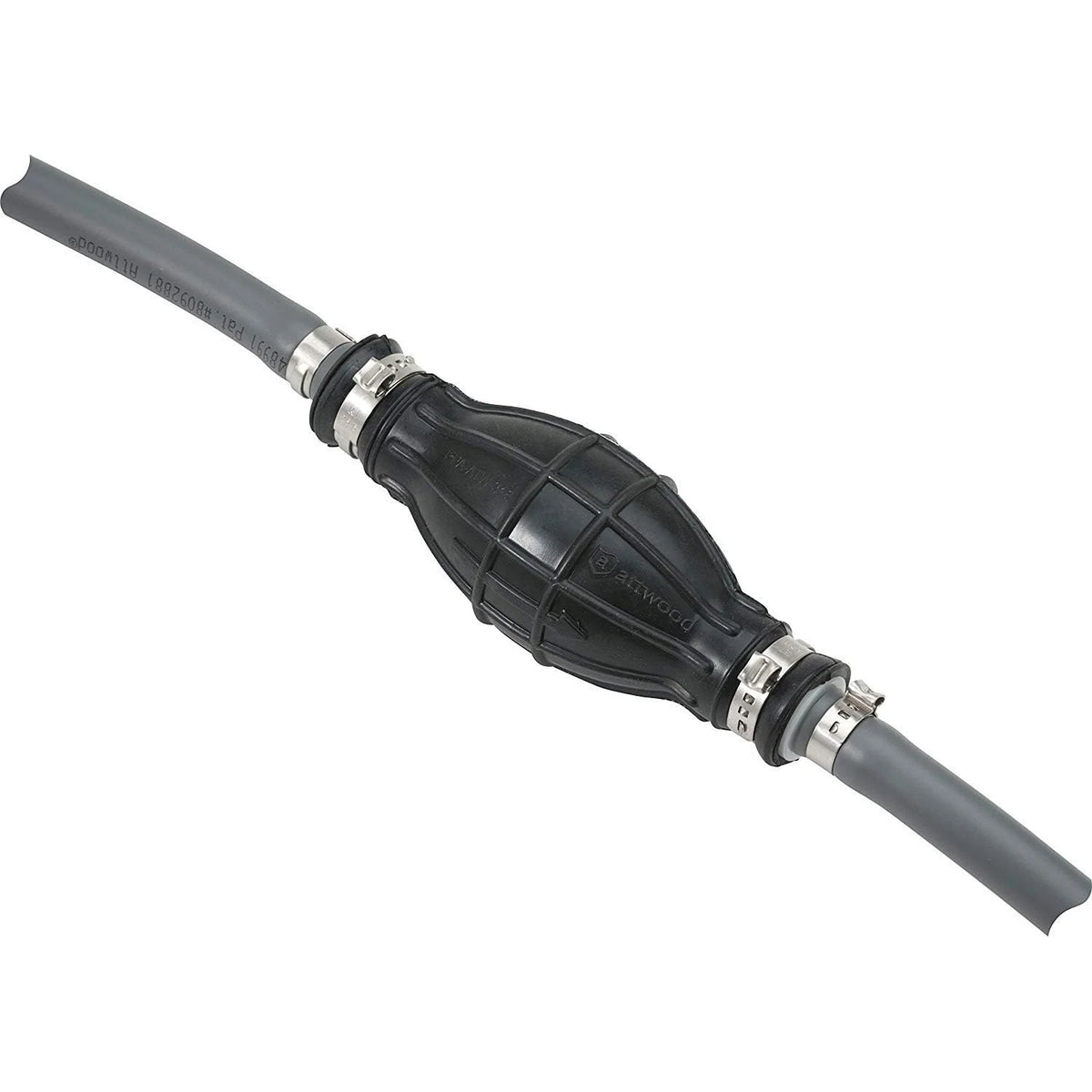 Attwood Marine Yamaha Fuel Line Kit, 6 ft x 3/8 in, Universal Sprayless Connector, Low-Permeation Primer Bulb, Ethanol Compatible
