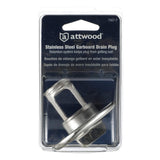 Attwood Marine Garboard Drain Plug, 7/8 in Diameter, SS316