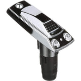 Attwood Marine Rectangle 2-Pin Pole Light Base, For 12 Degree Angled Poles, 12V, Zamak, 4 x 1-5/8 in