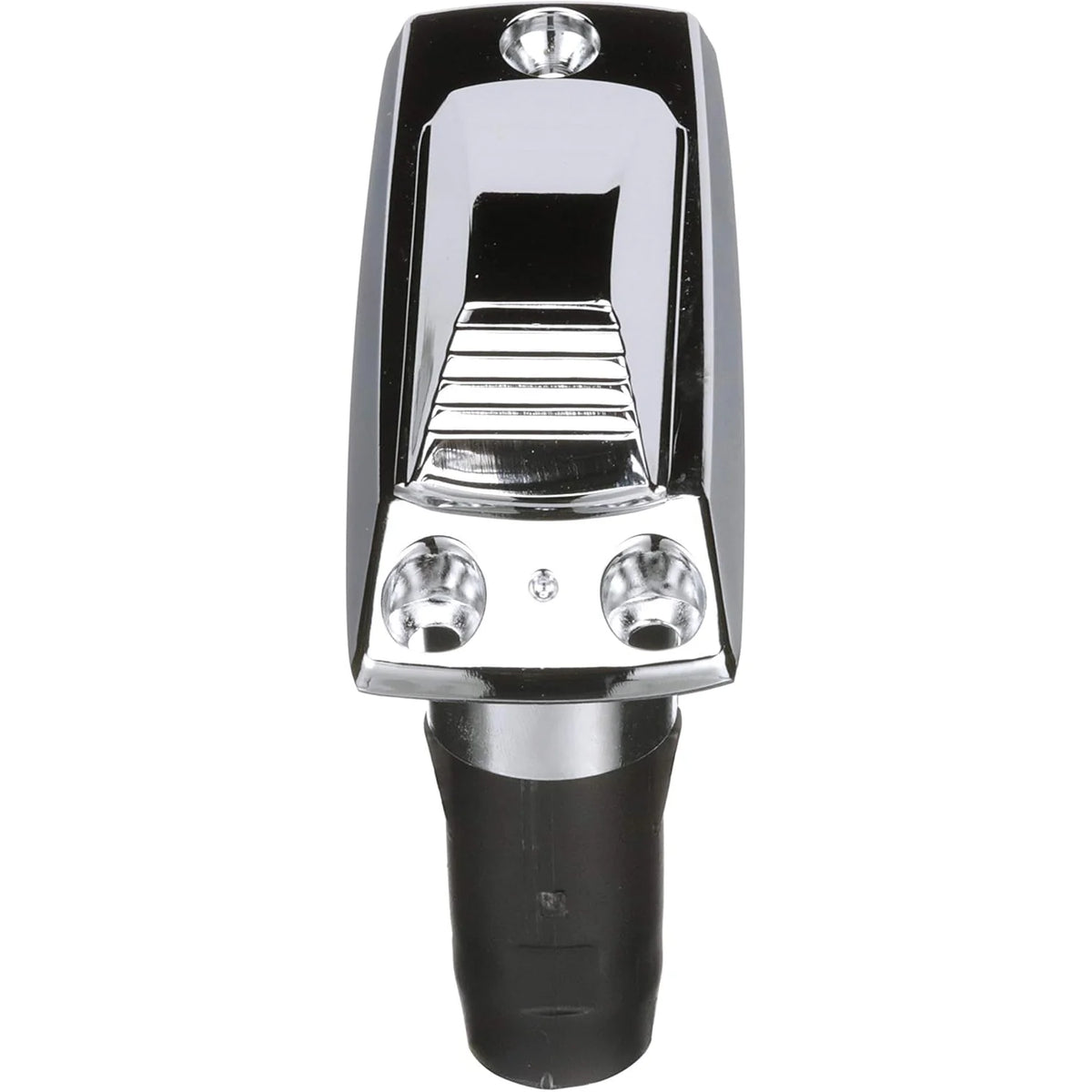 Attwood Marine Rectangle 2-Pin Pole Light Base, For 12 Degree Angled Poles, 12V, Zamak, 4 x 1-5/8 in