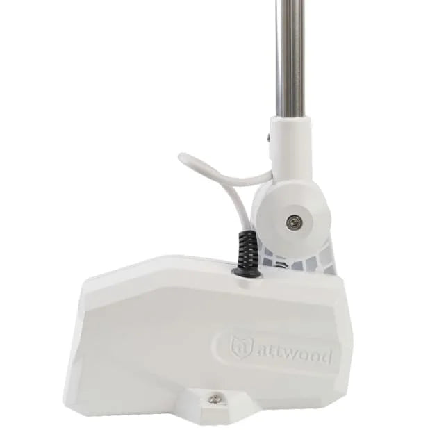 Attwood Marine PowerBase Powered Fold-Down Antenna Base, For 1 in-14 Threaded VHF Antennas, Up to 8 ft