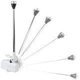 Attwood Marine PowerBase Powered Fold-Down Antenna Base, For 1 in-14 Threaded VHF Antennas, Up to 8 ft