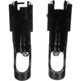 Attwood Marine 2-In-1 Non-Adjustable Side Mount Rod Holders, 2pk, Black