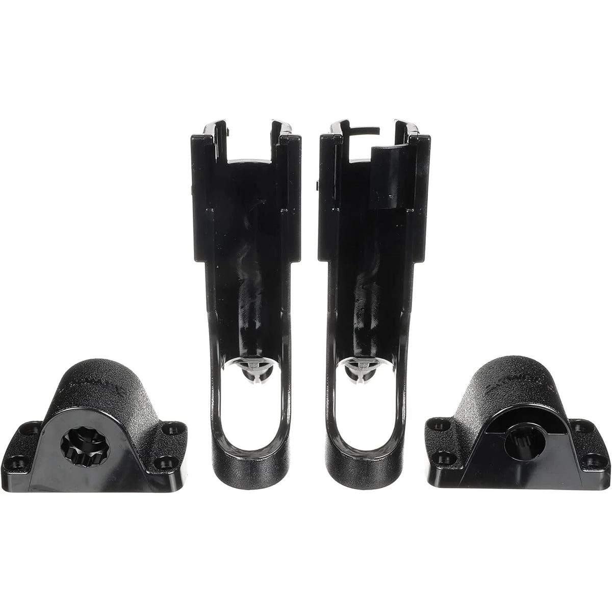 Attwood Marine 2-In-1 Non-Adjustable Side Mount Rod Holders, 2pk, Black