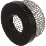 Attwood Marine Mesh Strainer, For 3/4 in Aerator Inlet and 3886-1 Thru-Hull, Stainless Steel Mesh, Black PVC Base
