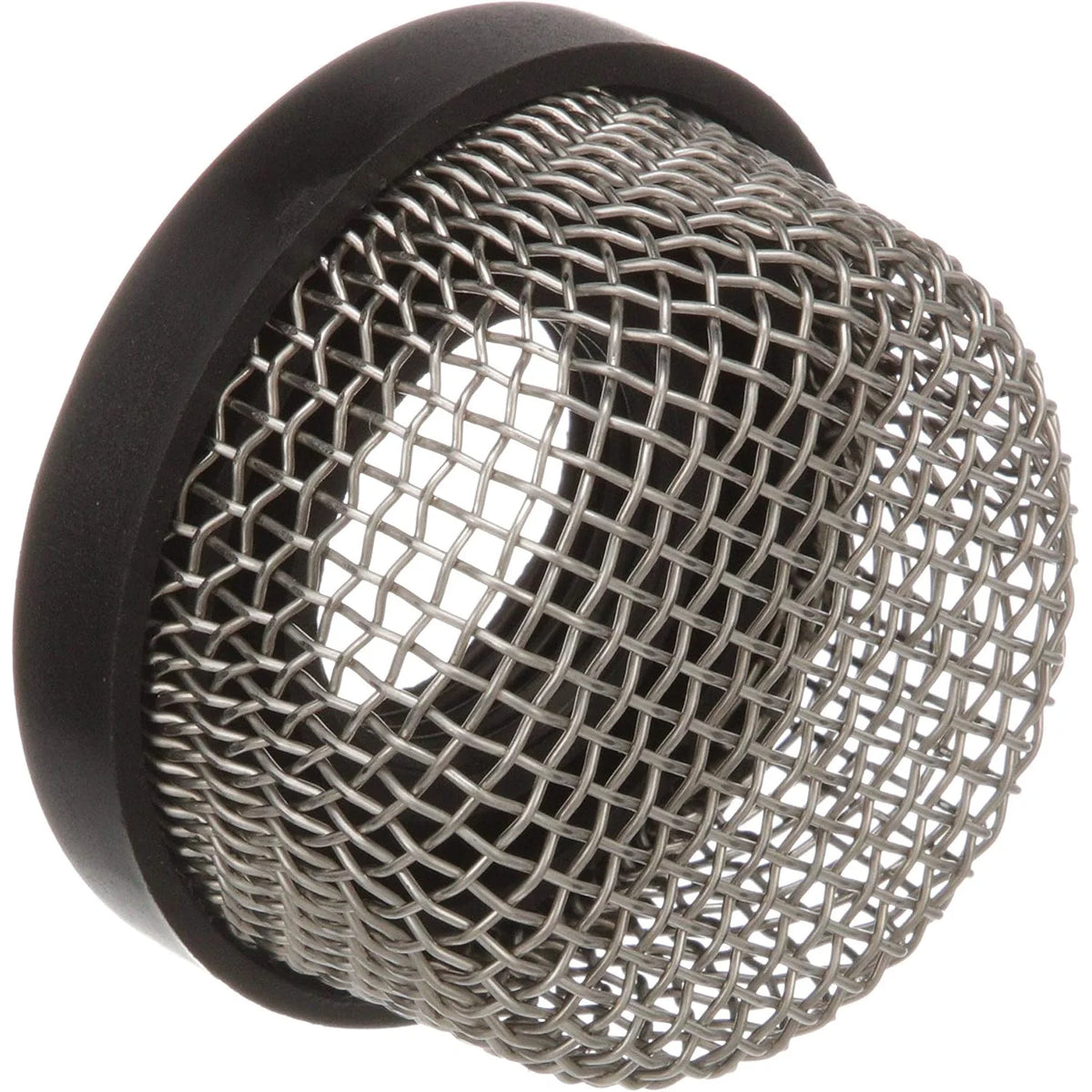 Attwood Marine Mesh Strainer, For 3/4 in Aerator Inlet and 3886-1 Thru-Hull, Stainless Steel Mesh, Black PVC Base