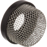 Attwood Marine Mesh Strainer, For 3/4 in Aerator Inlet and 3886-1 Thru-Hull, Stainless Steel Mesh, Black PVC Base
