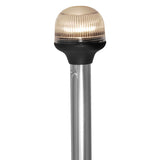 Attwood Marine Incandescent All-Round Folding Pole Light, 54 in, 12V, 2-Pin Locking Collar, Articulating Anti-Glare
