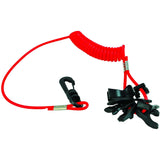 Attwood Marine Kill Switch Keys and Lanyard, For Johnson, Evinrude, Mercury, Yamaha, Suzuki, Tohatsu & Honda, 7-Key Set