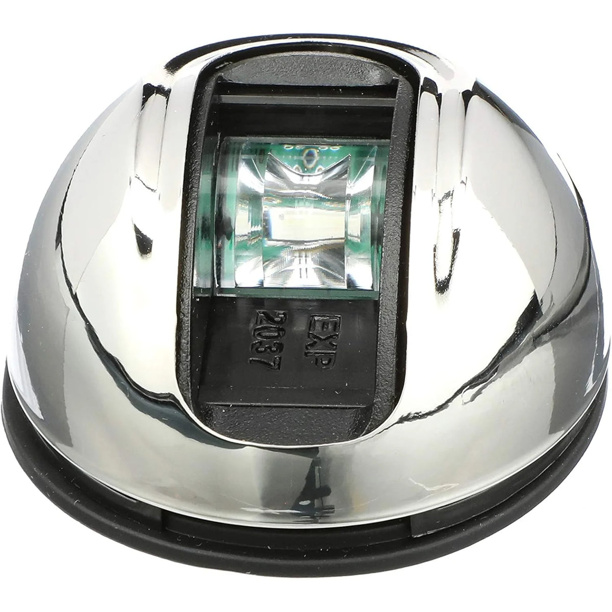 Attwood Marine LightArmor Vertical Surface Mount Navigation Light, Starboard Green, 2NM, IP67, Stainless Steel