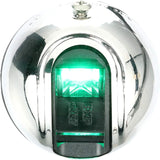 Attwood Marine LightArmor Vertical Surface Mount Navigation Light, Starboard Green, 2NM, IP67, Stainless Steel