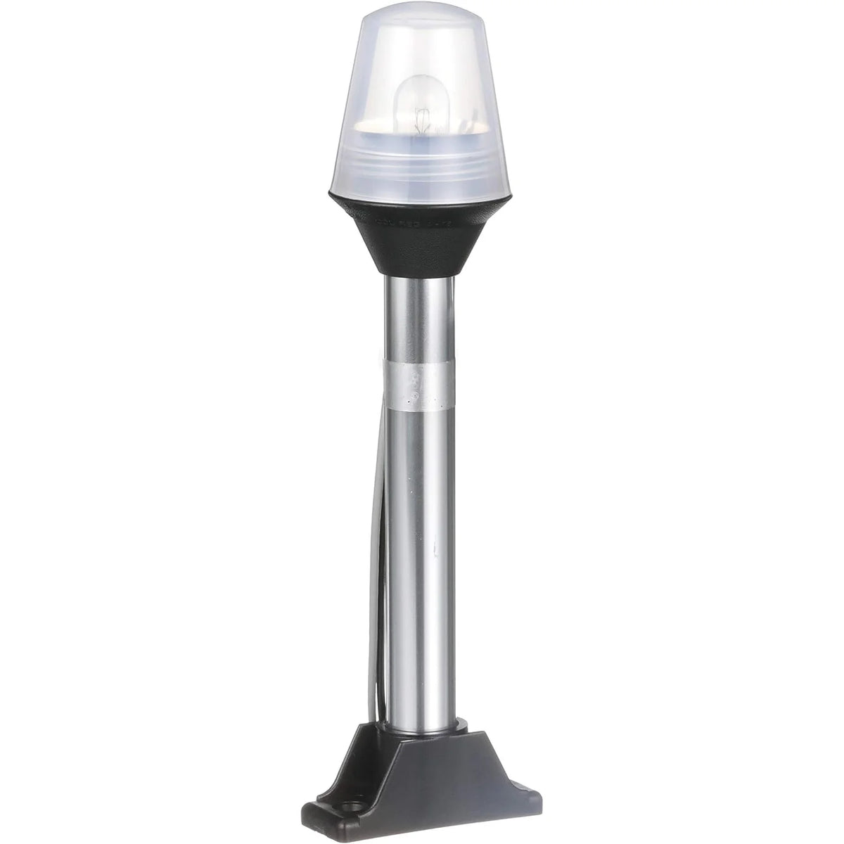 Attwood Marine All-Round Fixed Base Pole Light, 8 in, 2-Mile, 360°, Black Composite Base