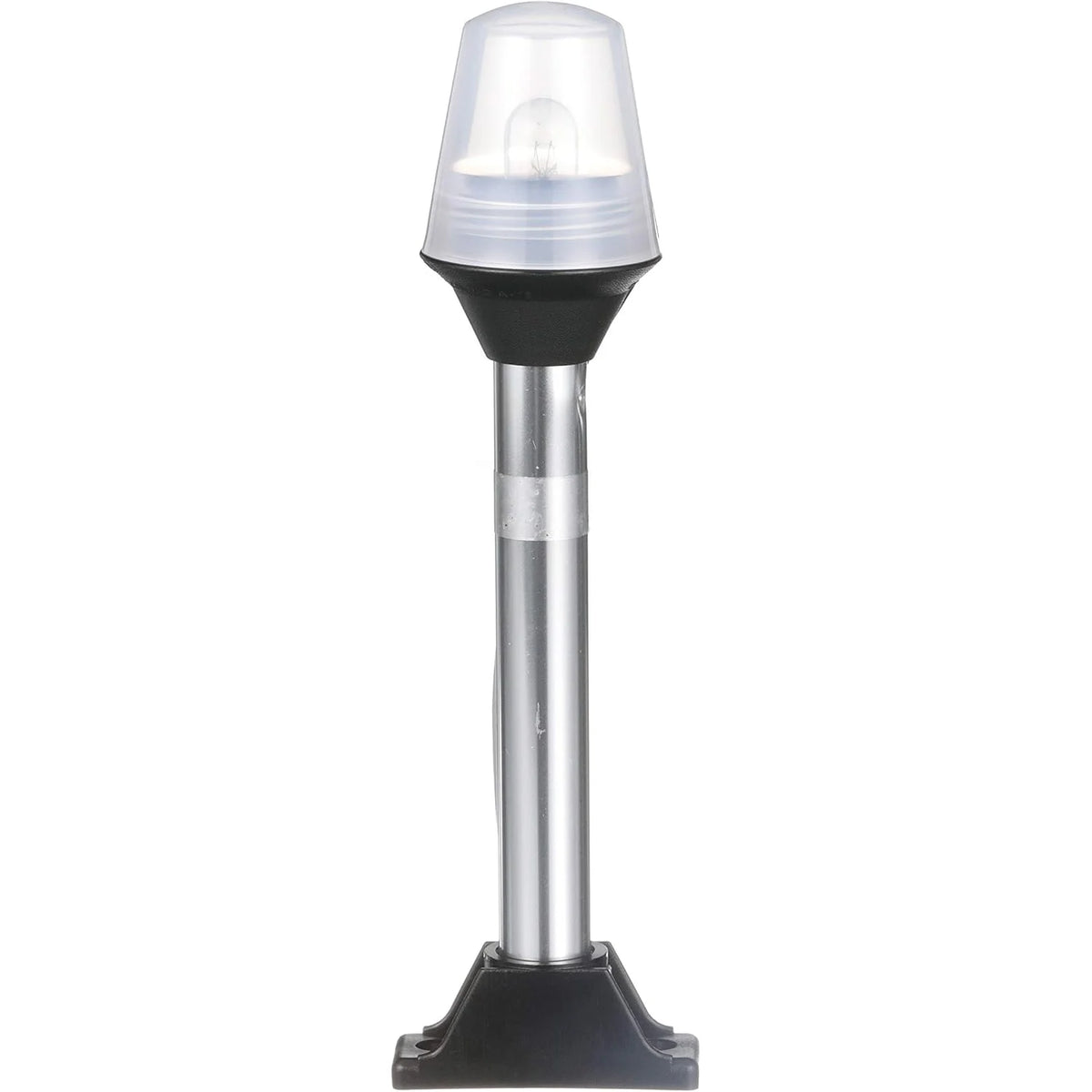 Attwood Marine All-Round Fixed Base Pole Light, 8 in, 2-Mile, 360°, Black Composite Base