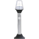 Attwood Marine All-Round Fixed Base Pole Light, 8 in, 2-Mile, 360°, Black Composite Base