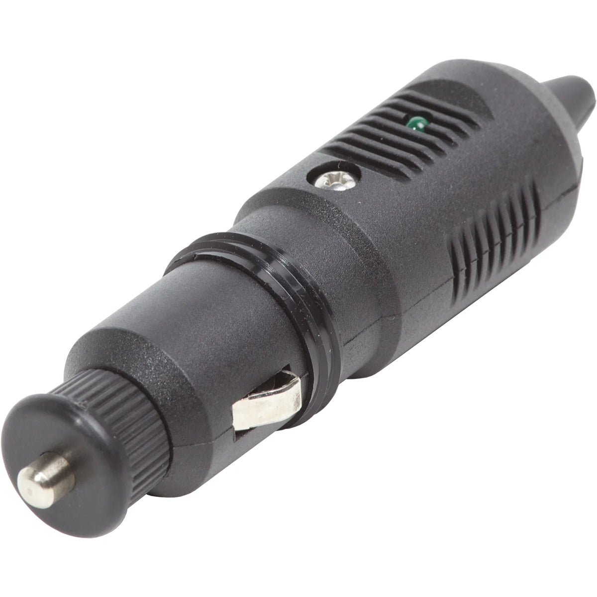 Blue Sea Systems 12V Cigarette Lighter Plug, 10A Fuse, Twist Lock, ON LED