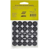 Blue Sea Systems Push Button Switch Label Kit, For 4180 & 4181, 50 ICON Labels