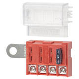 Blue Sea Systems ST Blade Battery Terminal Mount Fuse Block, ATO/ATC, 4-Circuit, 32V DC