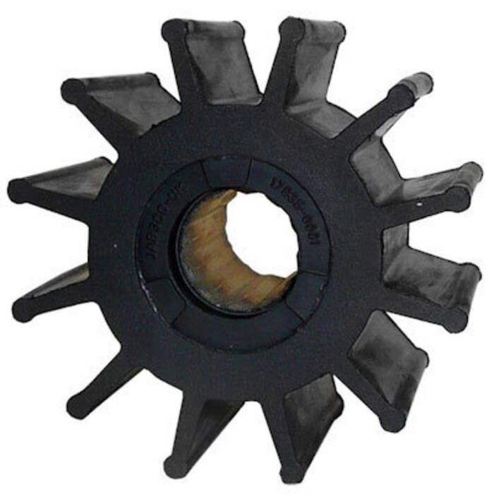 Jabsco Impeller Kit, Spline Drive, 3-3/4 in x 2-1/2 in x 1 in, 12-Blade, Neoprene, Brass Insert