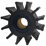 Jabsco Impeller Kit, Spline Drive, 3-3/4 in x 2-1/2 in x 1 in, 12-Blade, Neoprene, Brass Insert