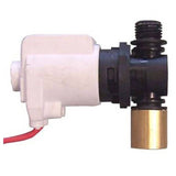 Jabsco Vented Loop Solenoid Valve, For 37010 Series Toilets, 12/24V, 1/4 in BSP Brass Connector