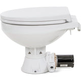 Jabsco Quiet Flush E2 Raw Water Marine Toilet, 12V, Regular Bowl, Touch Panel, Soft-Close Lid
